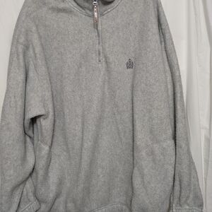 Bugle Boy Snow Fleece Quarter Zip Pullover Gray Men’s Large